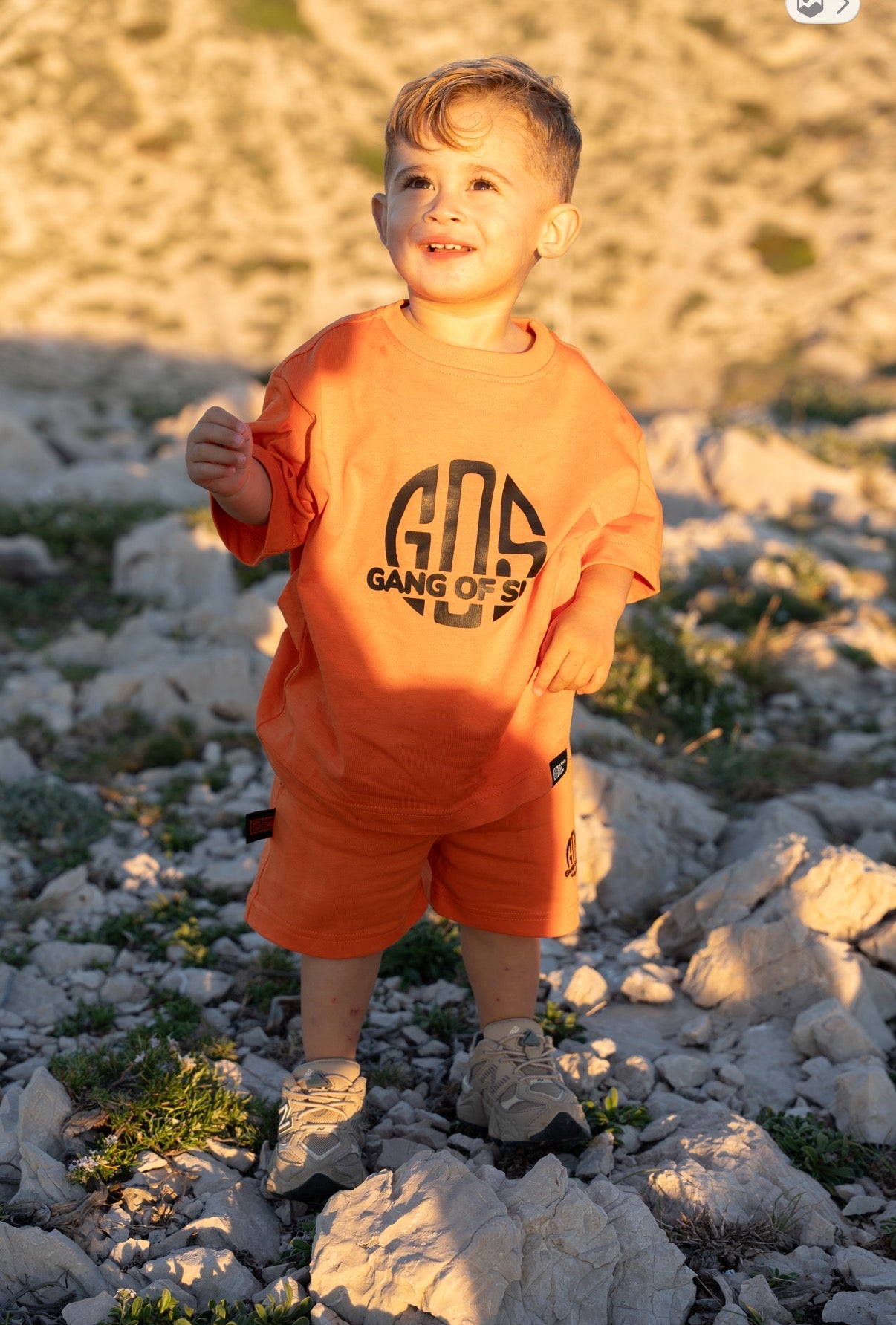 T-Shirt orange avec logo